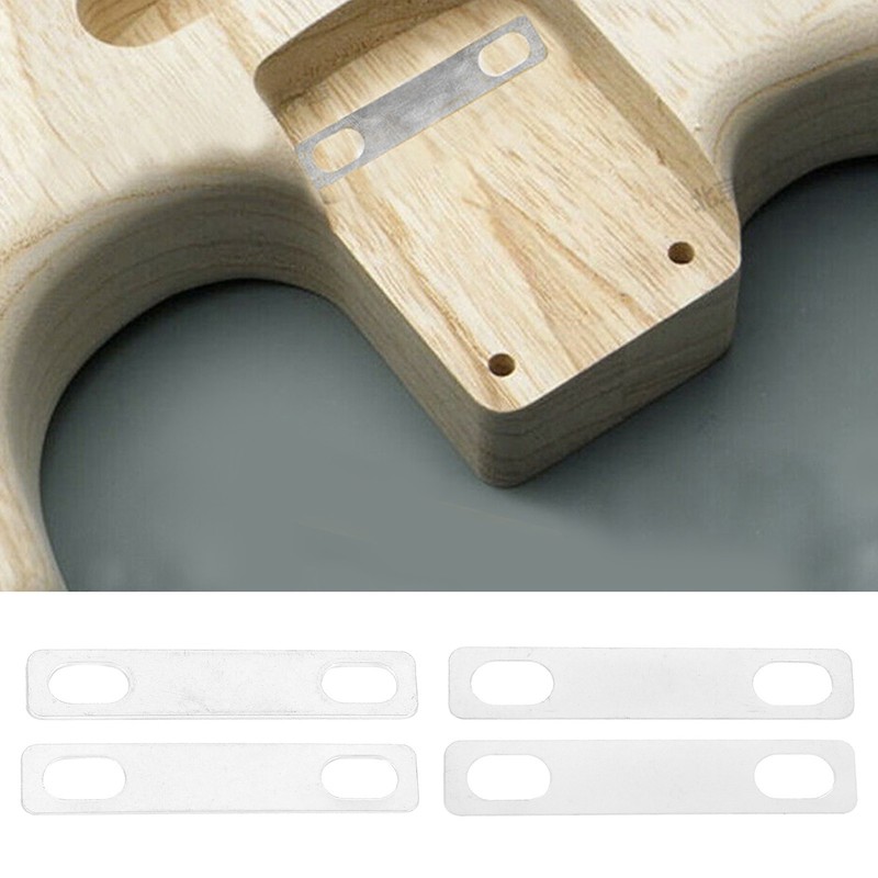 4Pcs Guitar Neck Shim Brass Material Heightening Gasket Set Musical