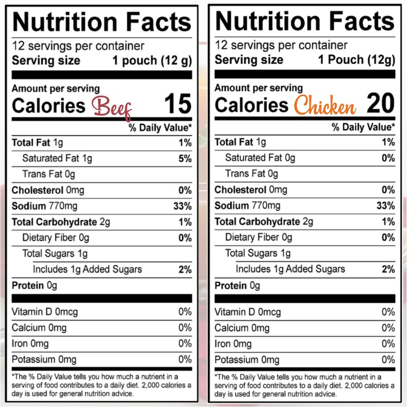 SAVORY CHOICE Beef and Chicken Broth Concentrate, 2 Boxes of