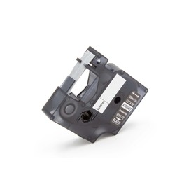 vhbw Label Tape Cassette Compatible with Dymo Rhino 6000, 5000, 5200, 4200, 3000, 1000 Label Printers 19mm White on Black, Vinyl