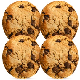 Unittype 4 Pcs Chocolate Chip Cookie Pillows 13.4 Inch Plush Cookie Pillows 3D Digital Print Decorative Realistic Food Shaped Pillow for Kids Bedroom School Classroom Couch Sofa Decor
