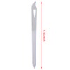 Yeshan Stainless Steel Triple-Cut Long Nail File with Nail Cleaner