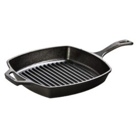 Lodge 10.5" Grill Pan: Cast Iron, Oven & Induction Safe