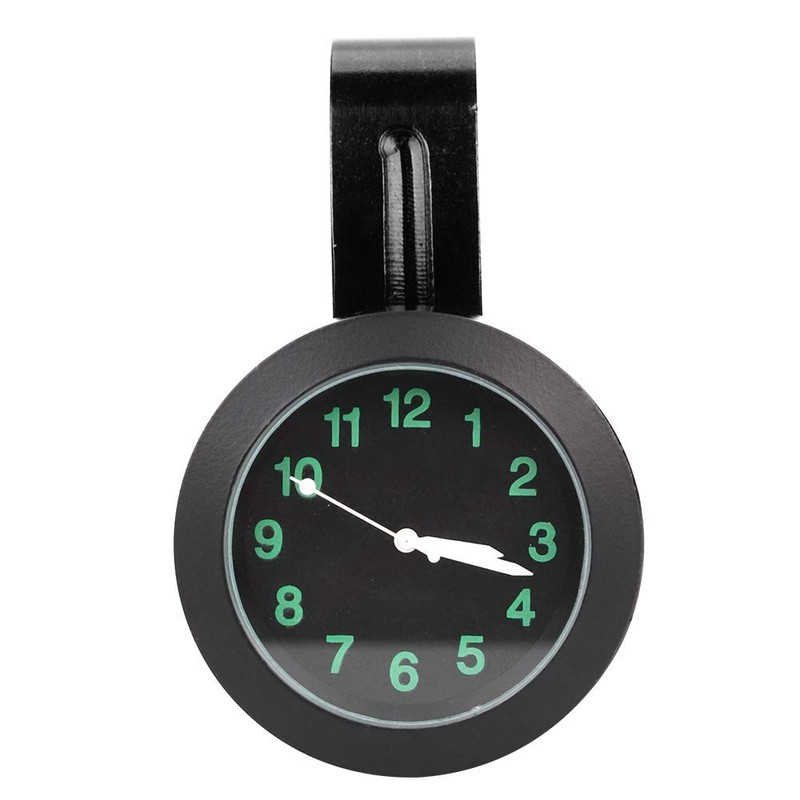 Nikou Motorcycle Handlebar Clock, Waterproof Aluminum Alloy Handlebar Mount Clock