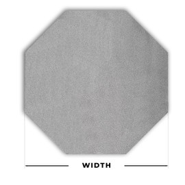 Autotech Park Precut Matte Black Octagon Window Film Shade, Self Adhesive Static Cling, 18 inches Diameter