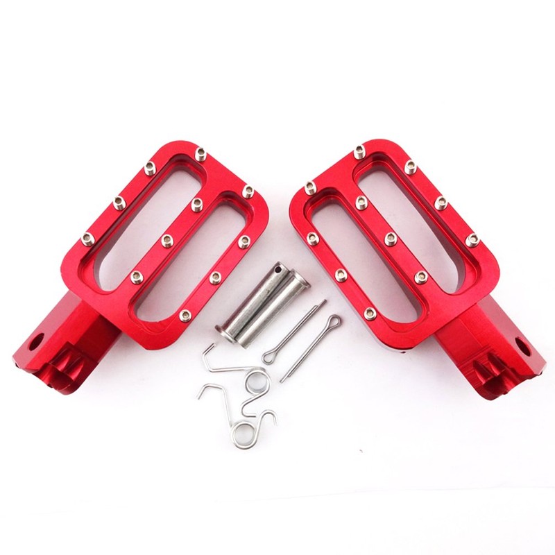 XLJOY Red Footpegs Foot Rest Pegs for KLX110 XR50 CRF50