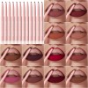 Set De 12 Delineadores De Labios Mate Y Fáciles De