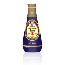 Kikkoman Double Fermented Soy Sauce, Brown, 6.8 Fl Oz