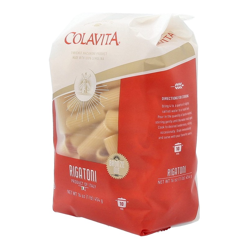 Colavita Pasta - Rigatoni, 1 Pound - Pack of 20