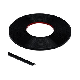 40Ft Peel and Stick Trim, Width 0.25" Waterproof Molding for Walls Edges, Borders, Window Frames, Backsplash Tiles, Flexible and Self Adhesive Trim, Black
