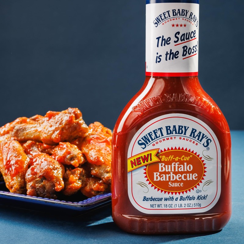 Sweet Baby Ray’s Buffalo Barbecue "Buff-a-Cue", 18 Oz (Pack of