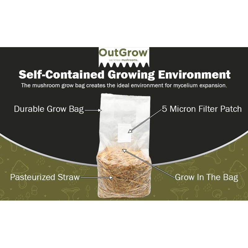 Pasteurized Wheat Straw Mushroom Substrate (5lbs)