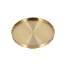 WINOMO Coaster Brass Coffee Table Decor Unique Kitchen Supplies Gold Coaster Round Small Storage for Home Office Housewarming Gift