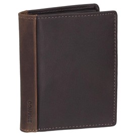 60951 Luxury Leather Wallet with RFID Protection - Space for Over 12 Cards - Various Colours Black, Brown, brown, Modern