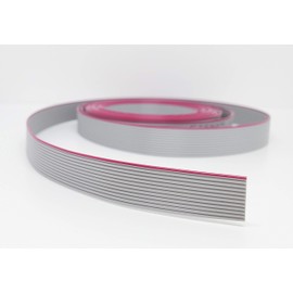 Pc Accessories - 5 Feet Length IDC Silver Flat Ribbon Cable 12 Wire 12 Conductors for 2.54mm Pitch Connectors (12P-5FT)