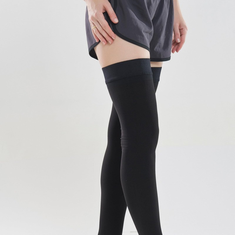 20-30 mmHg Thigh High Compression Socks 1 Pair Open- Toe