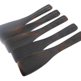 Monjayaki Spatula (Slim), Set of 5, Teflon Friendly, Mini Trowel Spatula, Monja, Peeling Book Lacquer, Monja, Compatible with Hot Plates