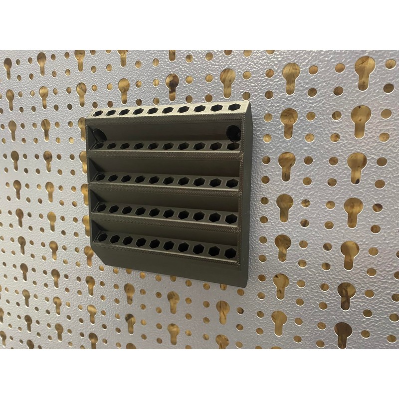 Holder for 50 Bits for Küpper Perforated Wall and Euro