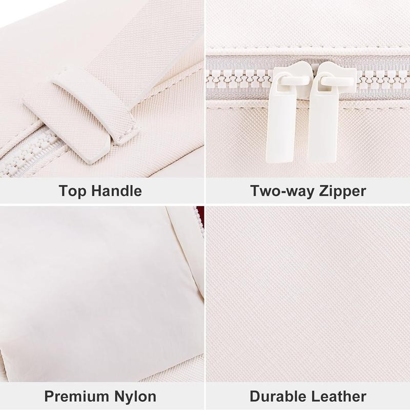 Juoxeepy Puffy Makeup Bag 2 Layer Cosmetic Bag for Travel