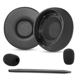 TaiZiChangQin Replacement Ear Pads Compatible with Jabra Engage 55/65/75 (Stereo Version) Headphones (Not Fit Engage 55/65/75 Mono Version, Engage 75/65 Convertible) Protein Leather Cushion