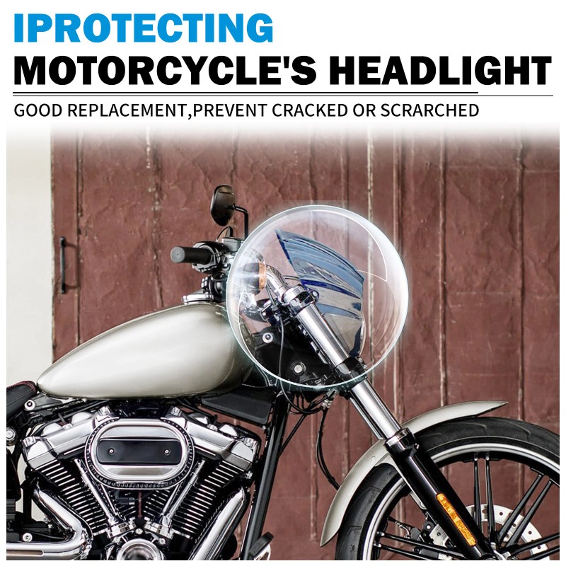 YHMTIVTU Gloss Black Front Headlight Fairing Cowl Cover For Harley