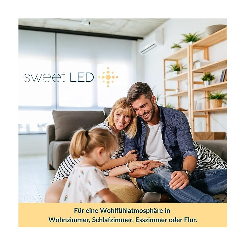 Sweet Led Set of 2 GU10 Round Square Surface-Mounted Spotlights