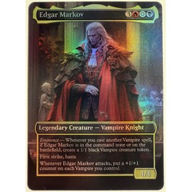 Edgar Markov FOIL Proxy Card with Custom designed art