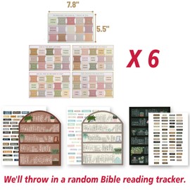 Bible Labels 75 Stickers Embossed Bible (Unisex) for Bible Study Bible Index Labels (with Free Bible Reading Tracker)