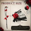 DIYCUT Set of 3 Gothic Hair Accessories - Red Rose