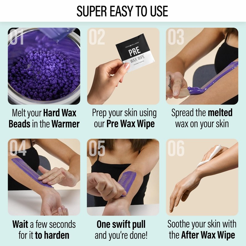 Tress Wellness Waxing Kit for Brazilian Wax - Easy to