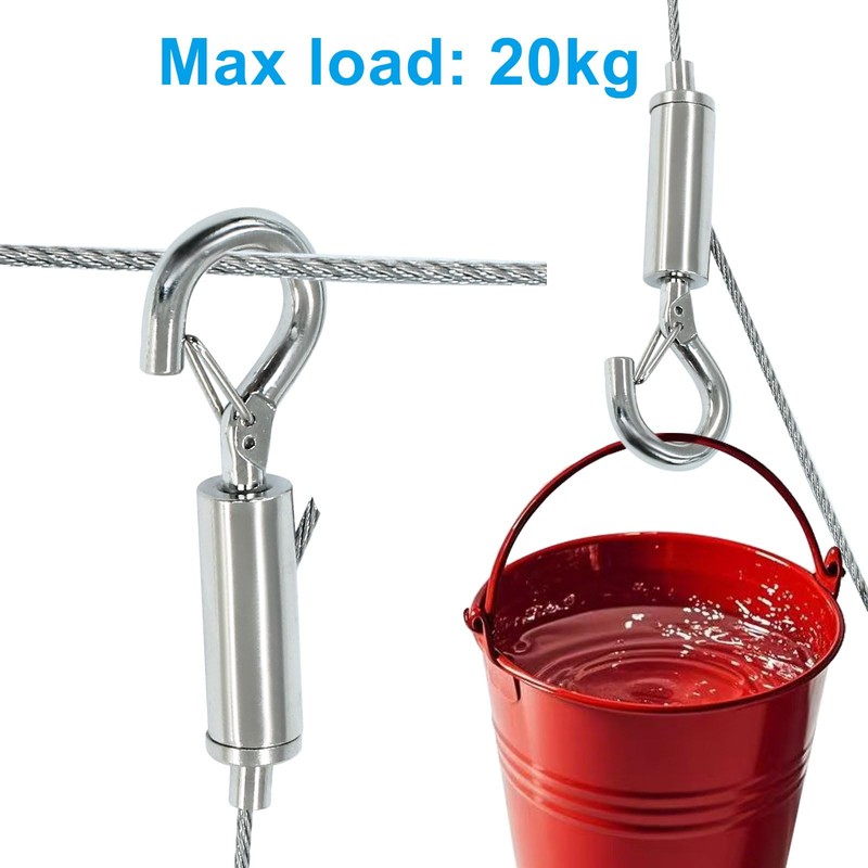 Rierdge 4 Pack 1m x 1.5mm Adjustable Picture Hanging Wire
