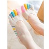 Ladies Womens No Show Toe Socks Low Cut Five Finger