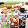 Showvigor 6-Pack 1.6oz Leakproof Salad Cups & 300ml Open-Top Stainless