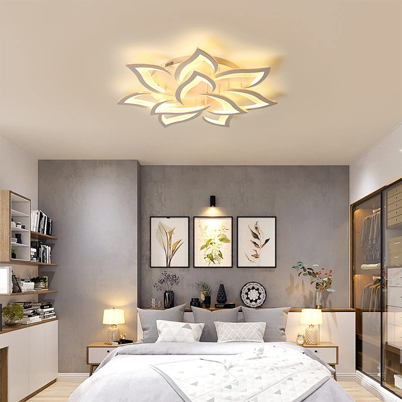Garwarm Dimmable LED Ceiling Light, 72W Modern Acrylic Flush Mount