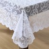 HLC.ME Scroll Lace Fabric Tablecloth, Lace Fabric Table Cloth for