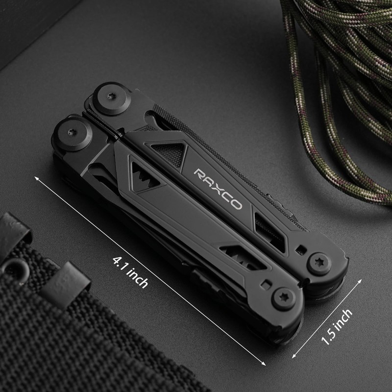 Raxco Gifts for Man, 15-in-1 Multitools with Pliers, Multi Tools