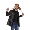 Zavelio Unisex Shearling Sheepskin Leather Aviator Russian Ushanka Trapper Winter
