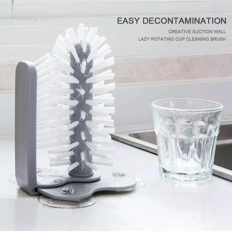 LIGHTSMAX Kitchen Sink Washing Cleaning Tools Glass Cleaner Double Sided