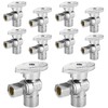HeSun 10-PCs Angle Stop Valve, 1/2" Sweat x 3/8" OD