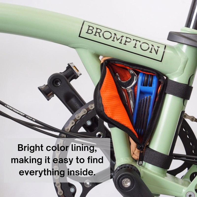 Vincita Boomerang Bag - Frame Bag for Brompton Bike -