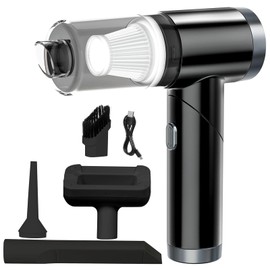 Mulcort Car Vacuum Cleaner Portable Handheld Cordless Vacuum Multifunctional Blowing Dust Inflation Vacuum Cleaner for Car Home Swimming Ring Air Cushion Beds