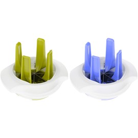 Lime Wedge Slicer - Pack of 2 - Fruit Cutter Wedges with Stainless Steel Blade - Lemon Slices Wedger