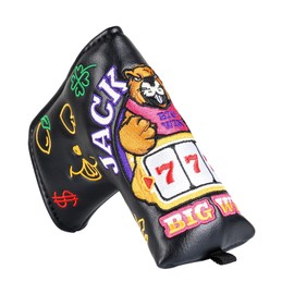 BIG TEETH Golf Head Covers Blade Putter Cover Magnetic Gogher and 777