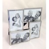Shudehill Giftware Silver 4 Photo Multi Picture Frame