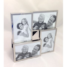 Shudehill Giftware Silver 4 Photo Multi Picture Frame