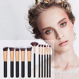 MAXZO Makeup Brushes Set Professional 16-Piece Make Up Brushes Premium Synthetic Foundation Brush Blending Face Powder Blush Concealers Eye Cosmetics Make Up Brush Kits (Rose Gold)