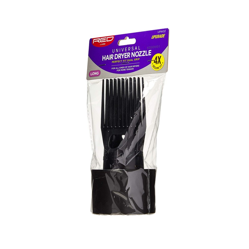 Red by Kiss Universal Hair Dryer Nozzle, Long Comb