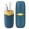 Detachable Travel Toothbrush Holder, Portable Toothbrush Case 3 in 1