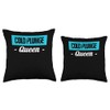 Cold Plunge Queen Ice Bath Throw Pillow