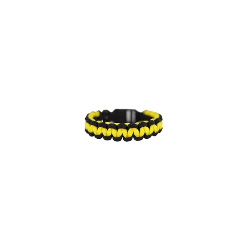 Black and Yellow Paracord Bracelet 8 Inches