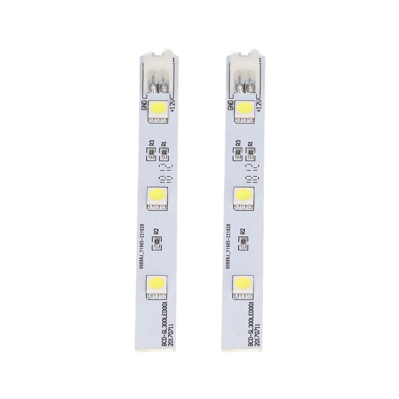 2Pcs Refrigerator LED Light Board White Eyes Friendly Freezer LED